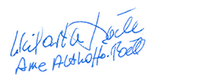 Unterschrift Schauspielerpaares von Roell